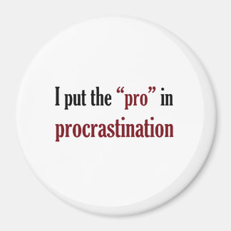 Imã Coloquei o Pro em Procrastinação