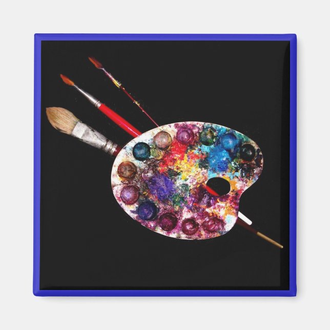 Imã COLOR PALETTE,Pintor Artista (Frente)