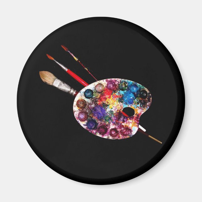 Imã COLOR PALETTE,Pintor Artista (Frente)