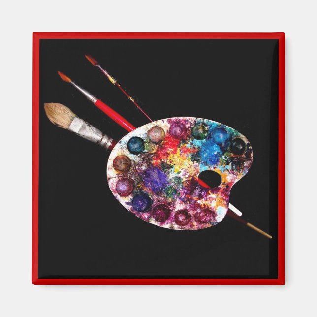 Imã COLOR PALETTE,Pintor Artista (Frente)