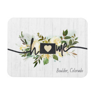 Ímã Colorado Estado Personalizado Sua Cidade Natal Rús