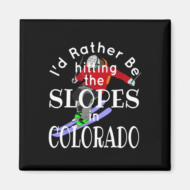 Imã Colorado, Eu Preferencialmente Atingindo Os Slopes (Frente)