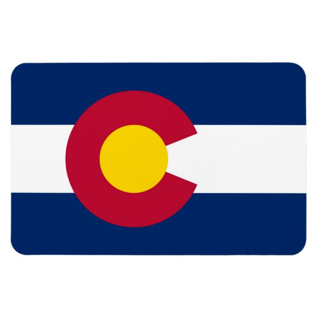 Ímã Colorado Flag (Horizontal)