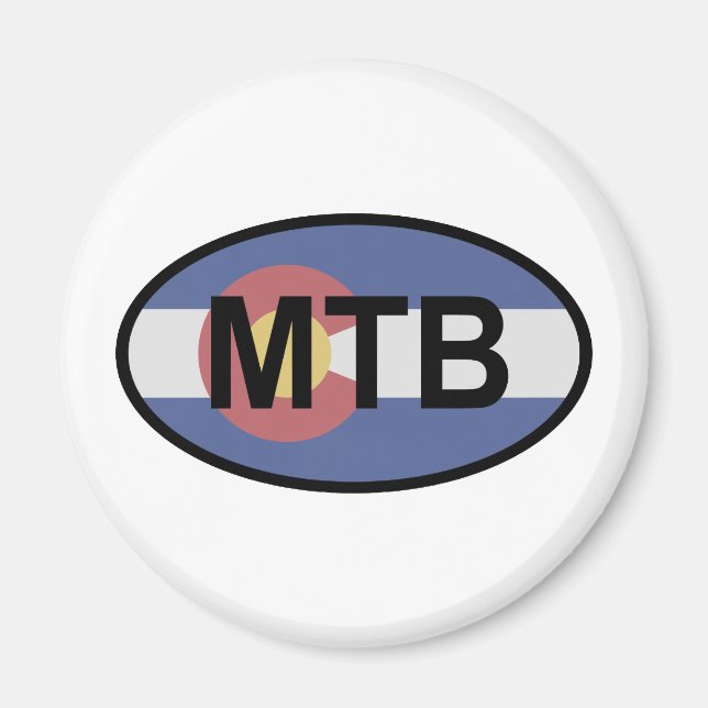 Imã Colorado Flag Mountain Bike (Frente)