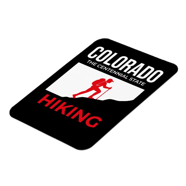 Ímã Colorado Hiking – The Centennial State USA (Left Side)