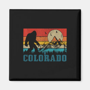 Imã Colorado Pé Grande Vintage Montanhas Rochosas Cami