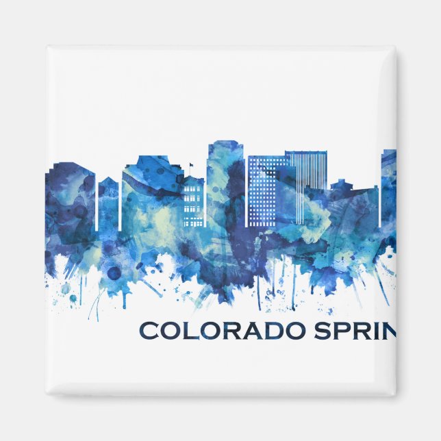 Imã Colorado Primaveras Colorado Skyline Blue (Frente)