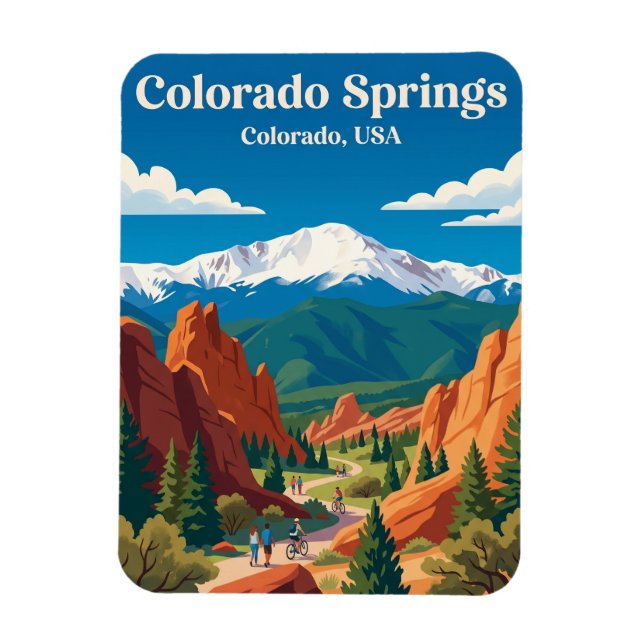 Ímã Colorado Springs Colorado (Vertical)
