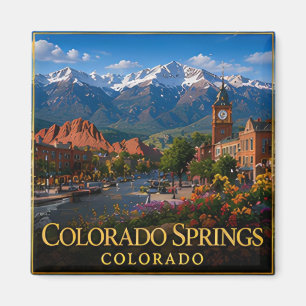 Imã Colorado Springs Pikes Peak & Montanhas Rochosas