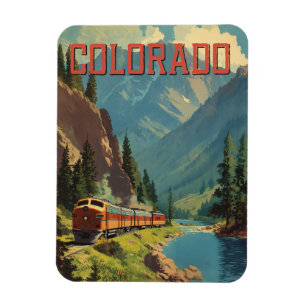 Ímã Colorado Viagens vintage Art