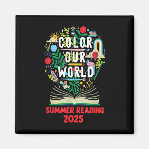 Imã Colore Nossa Arte Lendo O Verão Mundial E Criativi