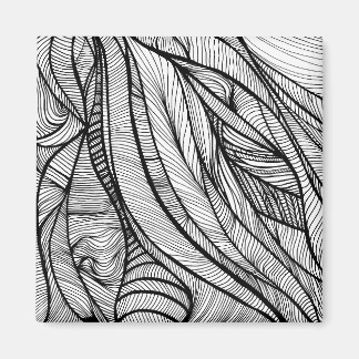 Imã Colore sua própria arte de linha a preto e branco