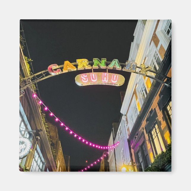 Imã Colorful London Magnet Soho, Inglaterra (Frente)