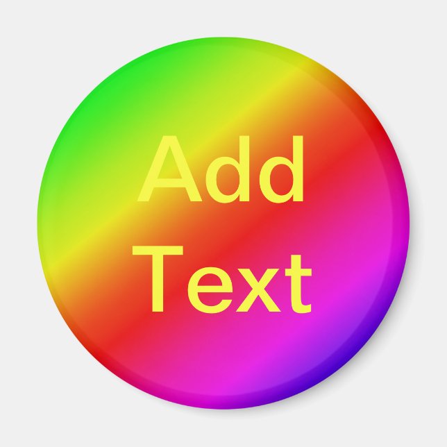 Imã Colorful Rainbow Gradient Diagonal Blend (Frente)