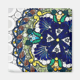 Imã colorful talavera pottery mexican blue photo art 