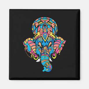 Imã Colorida Estatueta de Ganesha Hinduísmo Yoga