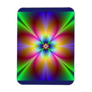 Ímã Colorida Margarida Neon