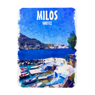 Ímã Colorida Milos Grécia Art
