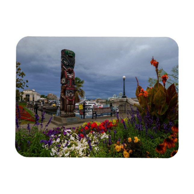 Ímã Colorida Victoria Harbor (Horizontal)