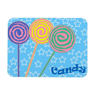 Ímã colorido da ilustração dos doces