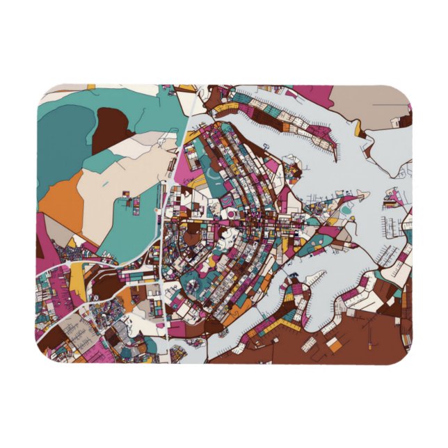 Ímã Colorido Mapa Brasília (Horizontal)