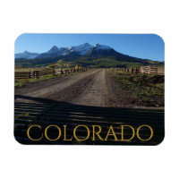 Colorido outono do Colorado em Dallas Divide