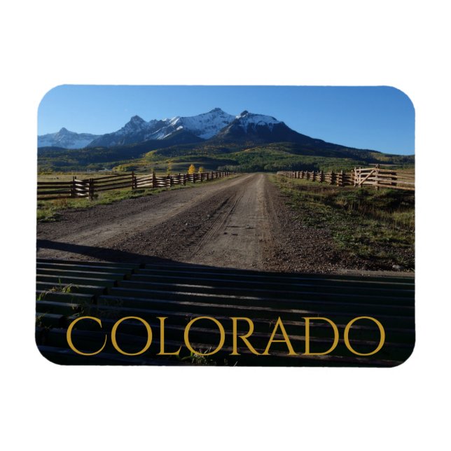 Ímã Colorido outono do Colorado em Dallas Divide (Horizontal)