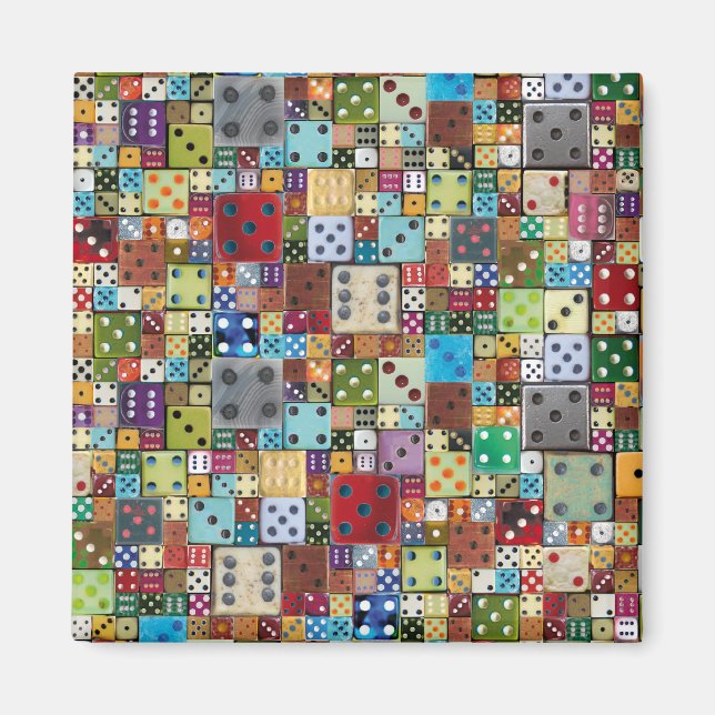 Imã Colorir Dice (Frente)