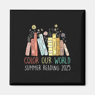 Imã Colorir o nosso Verão mundial Lendo 2025 - livro b