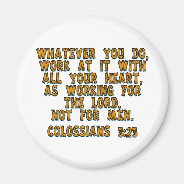 Imã Colossianos 3:23 (Frente)