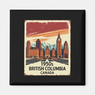 Imã Colúmbia Britânica Canadá Viagens vintage Touri 19