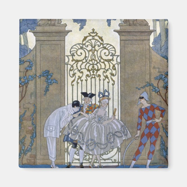 Imã Columbina, ilustração de "Fetes Galantes" por Pa (Frente)