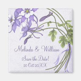 Imã Columbine Buquê Magnet ~ Salve a data