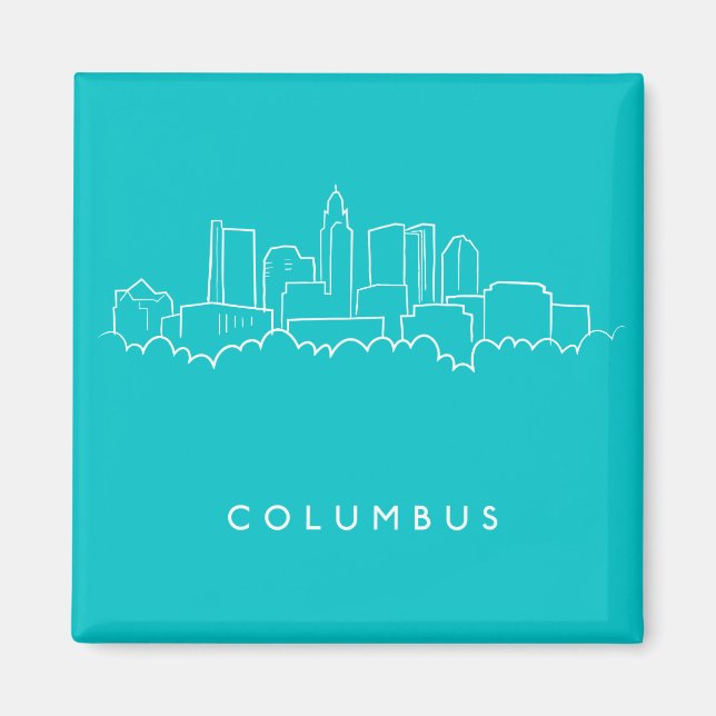 Imã Columbus, Ohio Skyline (Frente)