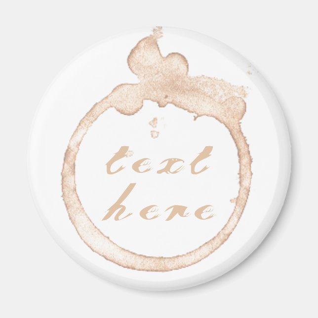 Imã Coluna café castanha e branca (Frente)