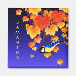 Imã Coluna Excelente de Vinha de Queda Pássaro Laranja