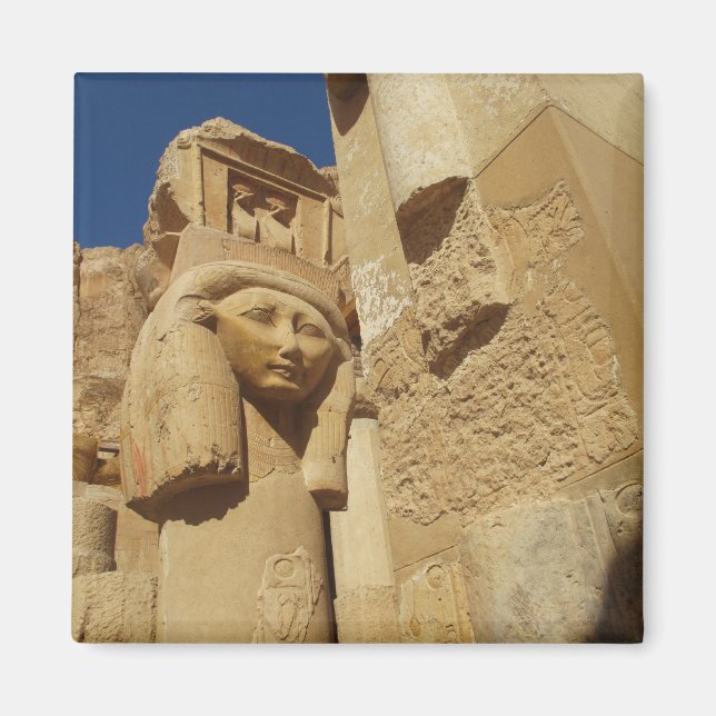Imã Coluna Hathor - Templo de Queen Hatshepsut, Egito (Frente)