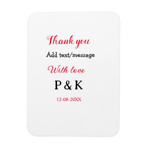 Ímã Com amor adicione o nome do casal obrigado que voc