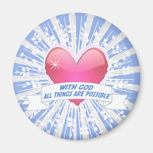 Imã Com Deus, todas as coisas são possíveis (Frente)