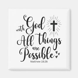 Imã Com Deus, todas as coisas são possíveis - Matthew