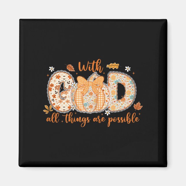 Imã Com Deus Todas as Coisas São Possíveis Padrão de A (Frente)