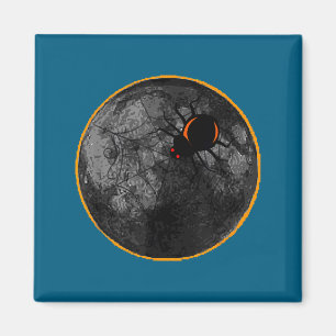 Imã Com Na Teia De Aranha Aranha Lua Solar