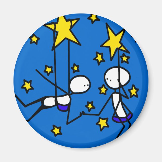 Imã Com você :) Magnet (Frente)