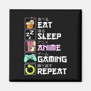 Imã Coma animação do sono Repetir animação Kawaii Otak