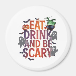 Imã Coma Beba E Seja Assustador Festa de Halloween Des