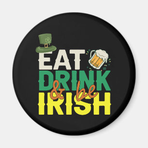 Imã Coma Bebida e seja um Rua irlandês Engraçado Dia d