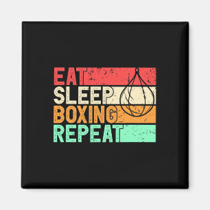 Imã Coma Dormir Boxe Repetir Retro Lutador Mma Kickbox