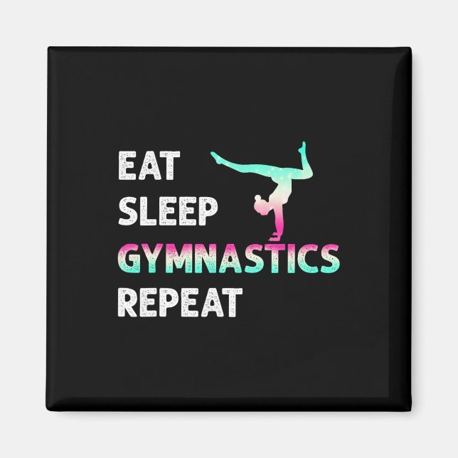 Imã Coma Dormir Ginástica Repetir Garota Mulheres Dive (Frente)