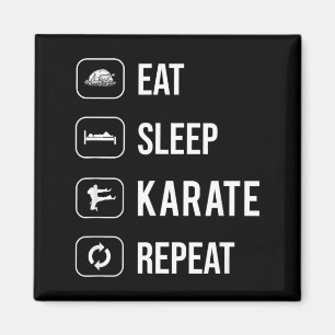 Imã Coma Dormir Karate Repetir - esporte - ninja - leg