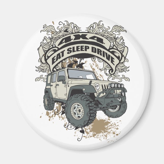 Imã Coma, durma, dirija 4x4 (Frente)